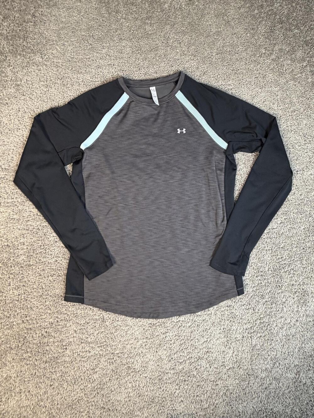 Under Armour Shirt Mens XL Gray ColdGear Thermal Moisture Wicking Pullover
